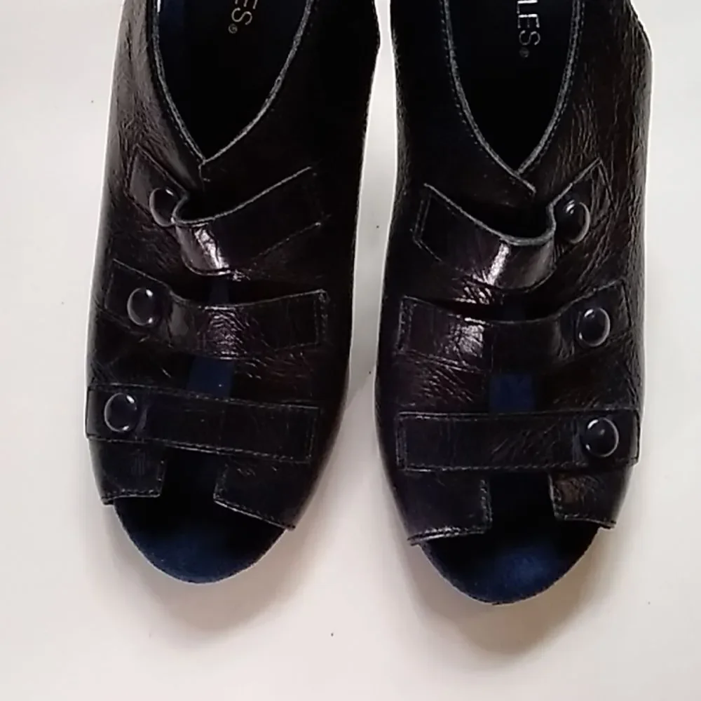 AEROSOLS LEATHER UPPER BALANCE BLACK WOMEN SHOES SIZE 9M